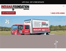 Tablet Screenshot of indianafoundation.com